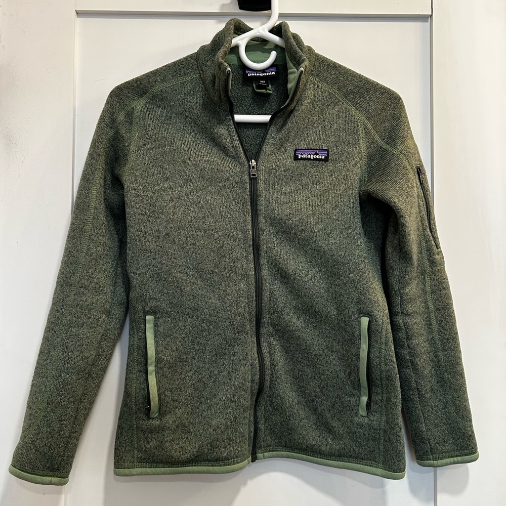 Patagonia Green Full-Zip Fleece Jacket